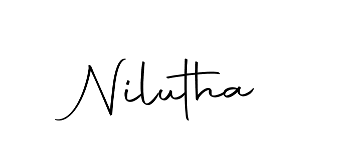 Similarly Autography-DOLnW is the best handwritten signature design. Signature creator online .You can use it as an online autograph creator for name Nilutha. Nilutha signature style 10 images and pictures png