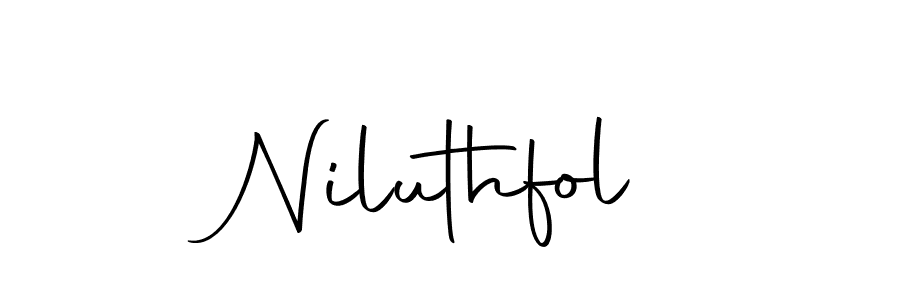 The best way (Autography-DOLnW) to make a short signature is to pick only two or three words in your name. The name Niluthfol include a total of six letters. For converting this name. Niluthfol signature style 10 images and pictures png