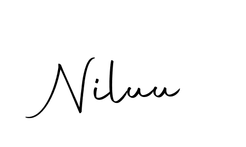 Here are the top 10 professional signature styles for the name Niluu. These are the best autograph styles you can use for your name. Niluu signature style 10 images and pictures png