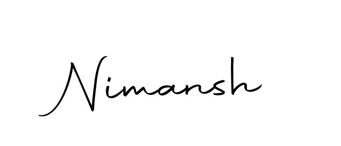 Create a beautiful signature design for name Nimansh. With this signature (Autography-DOLnW) fonts, you can make a handwritten signature for free. Nimansh signature style 10 images and pictures png