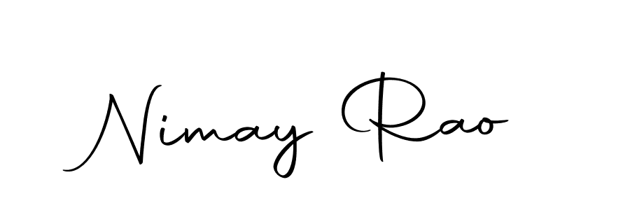 Design your own signature with our free online signature maker. With this signature software, you can create a handwritten (Autography-DOLnW) signature for name Nimay Rao. Nimay Rao signature style 10 images and pictures png