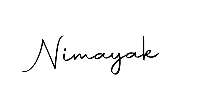 Use a signature maker to create a handwritten signature online. With this signature software, you can design (Autography-DOLnW) your own signature for name Nimayak. Nimayak signature style 10 images and pictures png