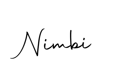 Create a beautiful signature design for name Nimbi. With this signature (Autography-DOLnW) fonts, you can make a handwritten signature for free. Nimbi signature style 10 images and pictures png