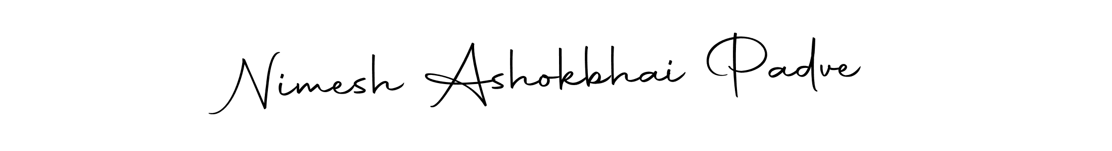 How to make Nimesh Ashokbhai Padve signature? Autography-DOLnW is a professional autograph style. Create handwritten signature for Nimesh Ashokbhai Padve name. Nimesh Ashokbhai Padve signature style 10 images and pictures png