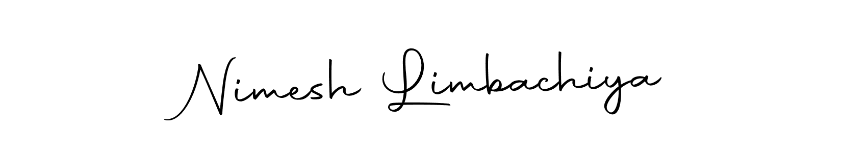 Create a beautiful signature design for name Nimesh Limbachiya. With this signature (Autography-DOLnW) fonts, you can make a handwritten signature for free. Nimesh Limbachiya signature style 10 images and pictures png