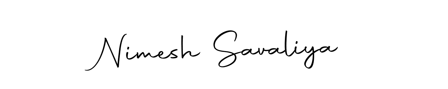 Create a beautiful signature design for name Nimesh Savaliya. With this signature (Autography-DOLnW) fonts, you can make a handwritten signature for free. Nimesh Savaliya signature style 10 images and pictures png