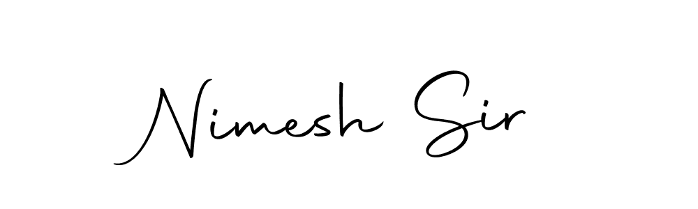 You can use this online signature creator to create a handwritten signature for the name Nimesh Sir. This is the best online autograph maker. Nimesh Sir signature style 10 images and pictures png