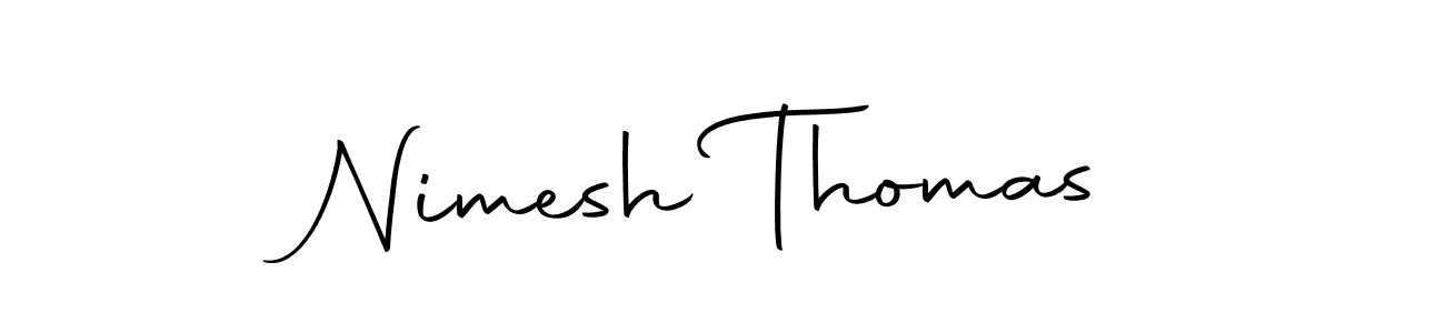 Use a signature maker to create a handwritten signature online. With this signature software, you can design (Autography-DOLnW) your own signature for name Nimesh Thomas. Nimesh Thomas signature style 10 images and pictures png