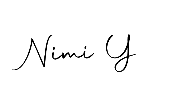 You should practise on your own different ways (Autography-DOLnW) to write your name (Nimi Y) in signature. don't let someone else do it for you. Nimi Y signature style 10 images and pictures png