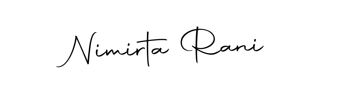 You can use this online signature creator to create a handwritten signature for the name Nimirta Rani. This is the best online autograph maker. Nimirta Rani signature style 10 images and pictures png
