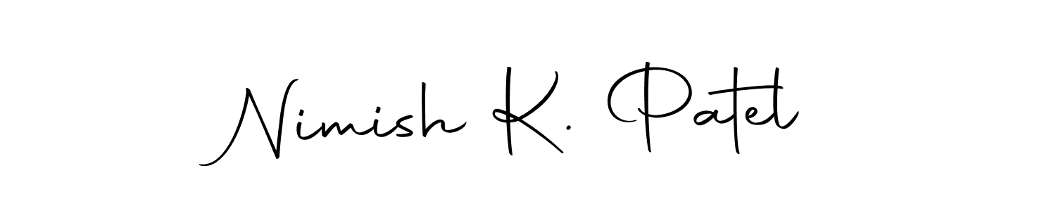 Use a signature maker to create a handwritten signature online. With this signature software, you can design (Autography-DOLnW) your own signature for name Nimish K. Patel. Nimish K. Patel signature style 10 images and pictures png