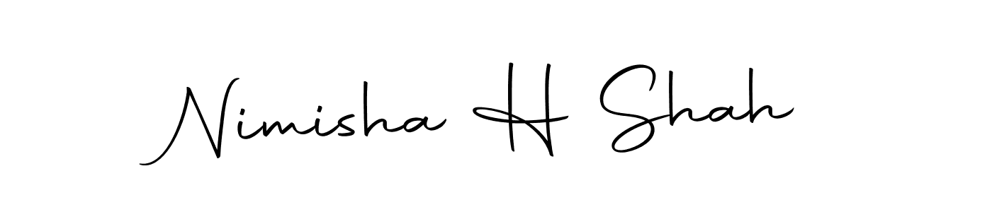 Use a signature maker to create a handwritten signature online. With this signature software, you can design (Autography-DOLnW) your own signature for name Nimisha H Shah. Nimisha H Shah signature style 10 images and pictures png