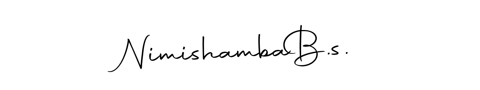 See photos of Nimishamba  B.s. official signature by Spectra . Check more albums & portfolios. Read reviews & check more about Autography-DOLnW font. Nimishamba  B.s. signature style 10 images and pictures png