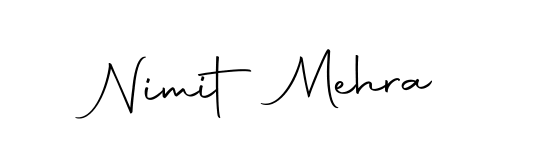 Nimit Mehra stylish signature style. Best Handwritten Sign (Autography-DOLnW) for my name. Handwritten Signature Collection Ideas for my name Nimit Mehra. Nimit Mehra signature style 10 images and pictures png