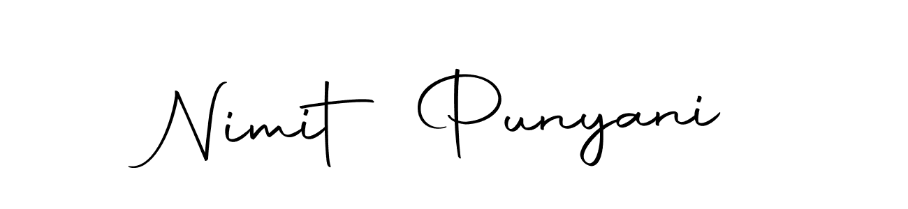 Design your own signature with our free online signature maker. With this signature software, you can create a handwritten (Autography-DOLnW) signature for name Nimit Punyani. Nimit Punyani signature style 10 images and pictures png