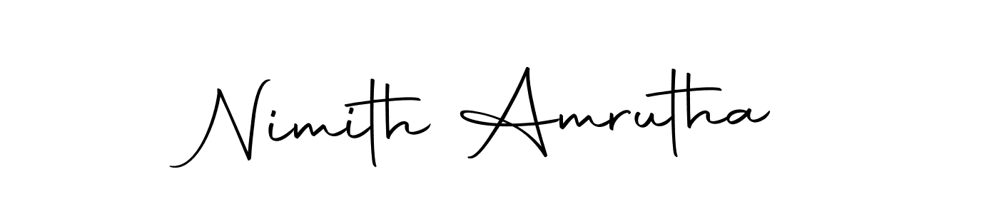 How to make Nimith Amrutha signature? Autography-DOLnW is a professional autograph style. Create handwritten signature for Nimith Amrutha name. Nimith Amrutha signature style 10 images and pictures png