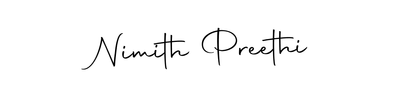 Use a signature maker to create a handwritten signature online. With this signature software, you can design (Autography-DOLnW) your own signature for name Nimith Preethi. Nimith Preethi signature style 10 images and pictures png