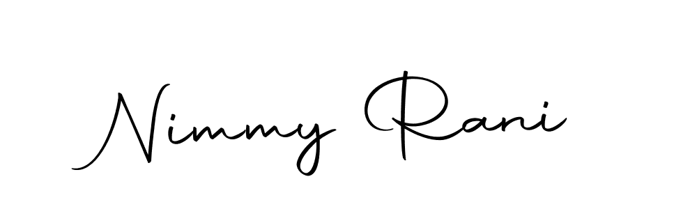 Similarly Autography-DOLnW is the best handwritten signature design. Signature creator online .You can use it as an online autograph creator for name Nimmy Rani. Nimmy Rani signature style 10 images and pictures png