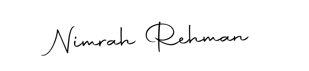 You can use this online signature creator to create a handwritten signature for the name Nimrah Rehman. This is the best online autograph maker. Nimrah Rehman signature style 10 images and pictures png