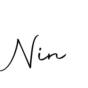 How to make Nin signature? Autography-DOLnW is a professional autograph style. Create handwritten signature for Nin name. Nin signature style 10 images and pictures png