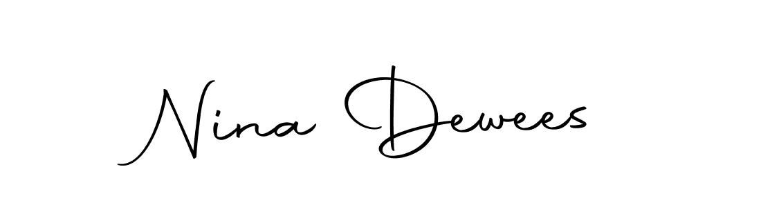 Create a beautiful signature design for name Nina Dewees. With this signature (Autography-DOLnW) fonts, you can make a handwritten signature for free. Nina Dewees signature style 10 images and pictures png