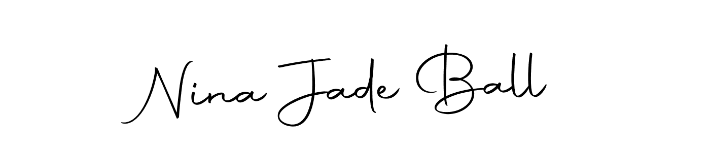 if you are searching for the best signature style for your name Nina Jade Ball. so please give up your signature search. here we have designed multiple signature styles  using Autography-DOLnW. Nina Jade Ball signature style 10 images and pictures png