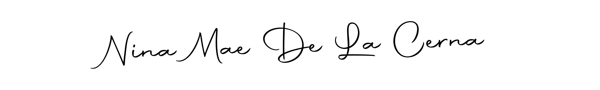 Create a beautiful signature design for name Nina Mae De La Cerna. With this signature (Autography-DOLnW) fonts, you can make a handwritten signature for free. Nina Mae De La Cerna signature style 10 images and pictures png