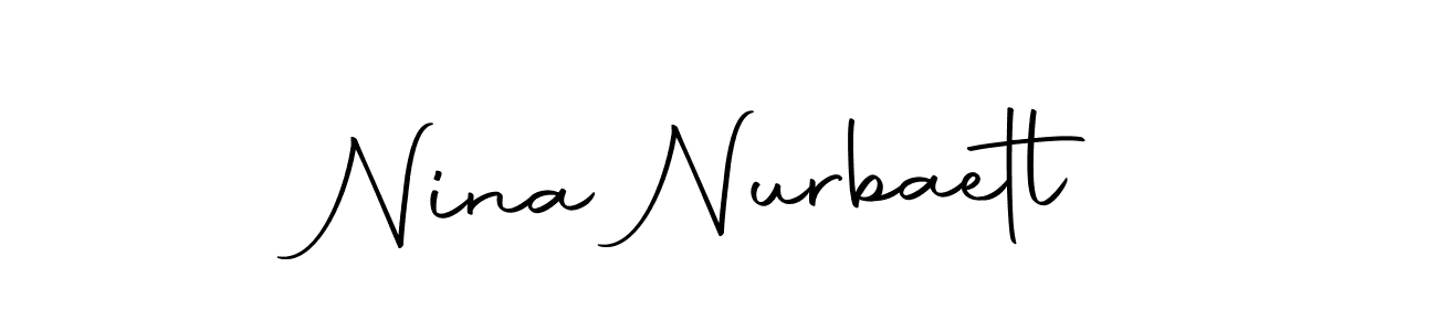 The best way (Autography-DOLnW) to make a short signature is to pick only two or three words in your name. The name Nina Nurbaetl include a total of six letters. For converting this name. Nina Nurbaetl signature style 10 images and pictures png