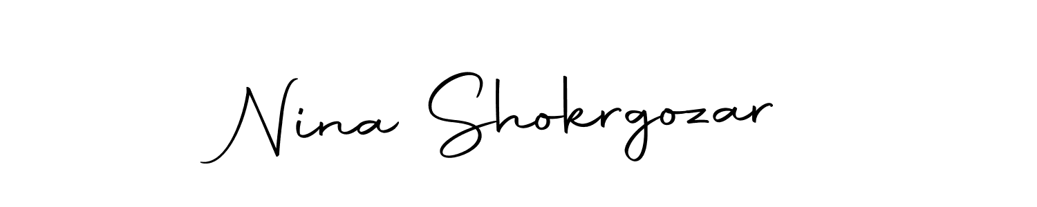 Create a beautiful signature design for name Nina Shokrgozar. With this signature (Autography-DOLnW) fonts, you can make a handwritten signature for free. Nina Shokrgozar signature style 10 images and pictures png