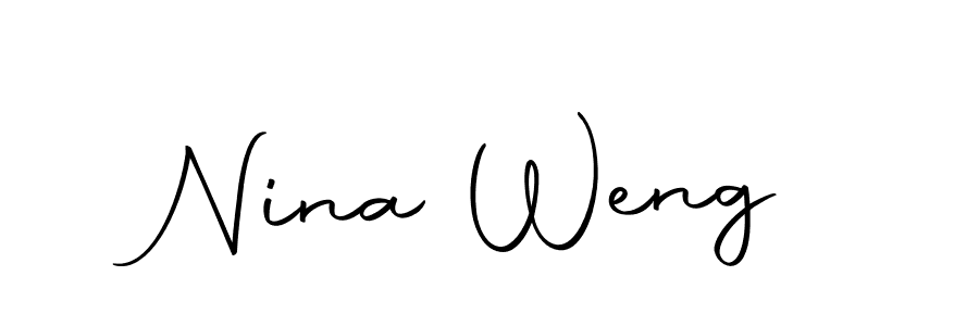 Here are the top 10 professional signature styles for the name Nina Weng. These are the best autograph styles you can use for your name. Nina Weng signature style 10 images and pictures png