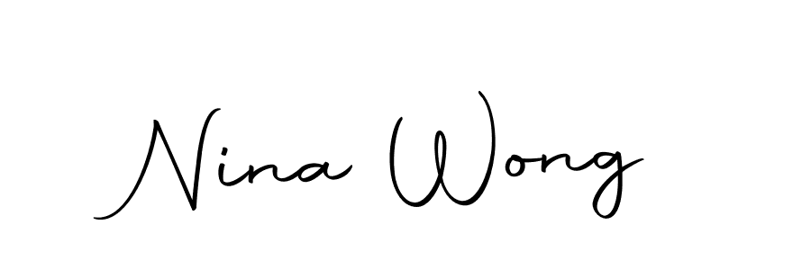You should practise on your own different ways (Autography-DOLnW) to write your name (Nina Wong) in signature. don't let someone else do it for you. Nina Wong signature style 10 images and pictures png