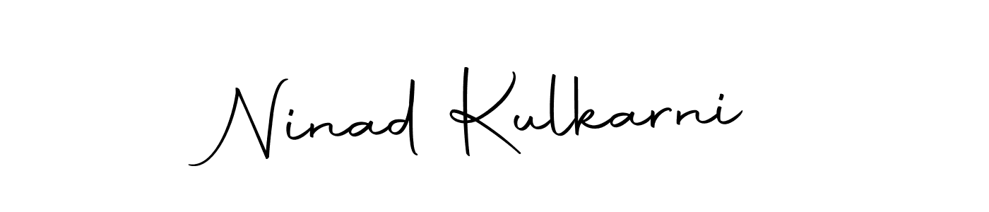 How to make Ninad Kulkarni name signature. Use Autography-DOLnW style for creating short signs online. This is the latest handwritten sign. Ninad Kulkarni signature style 10 images and pictures png
