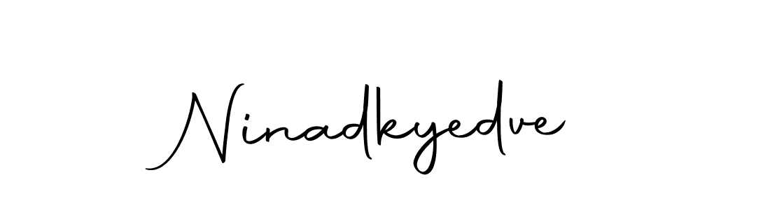 How to make Ninadkyedve name signature. Use Autography-DOLnW style for creating short signs online. This is the latest handwritten sign. Ninadkyedve signature style 10 images and pictures png