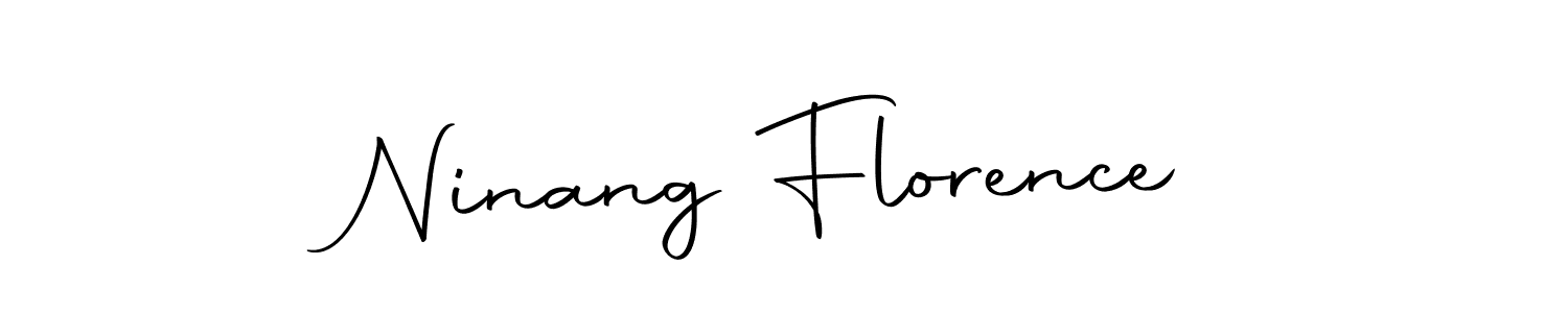 Design your own signature with our free online signature maker. With this signature software, you can create a handwritten (Autography-DOLnW) signature for name Ninang Florence. Ninang Florence signature style 10 images and pictures png
