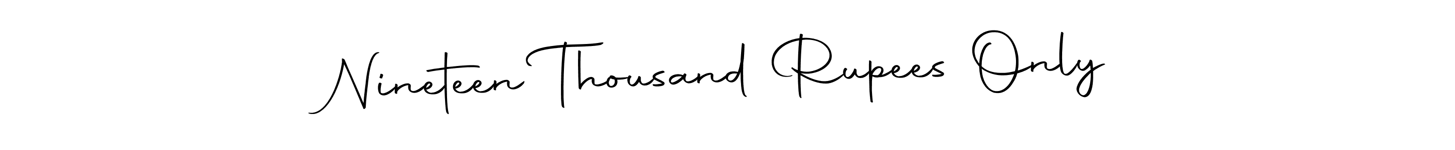 Make a beautiful signature design for name Nineteen Thousand Rupees Only. Use this online signature maker to create a handwritten signature for free. Nineteen Thousand Rupees Only signature style 10 images and pictures png