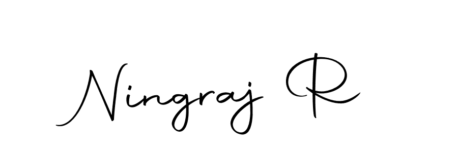 Design your own signature with our free online signature maker. With this signature software, you can create a handwritten (Autography-DOLnW) signature for name Ningraj R. Ningraj R signature style 10 images and pictures png