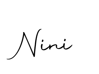 How to make Nini signature? Autography-DOLnW is a professional autograph style. Create handwritten signature for Nini name. Nini signature style 10 images and pictures png