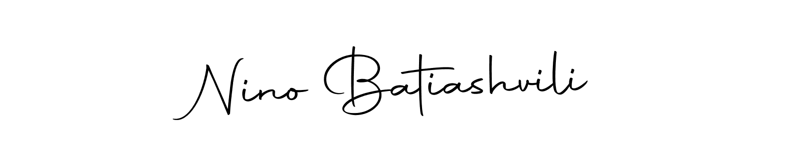Autography-DOLnW is a professional signature style that is perfect for those who want to add a touch of class to their signature. It is also a great choice for those who want to make their signature more unique. Get Nino Batiashvili name to fancy signature for free. Nino Batiashvili signature style 10 images and pictures png