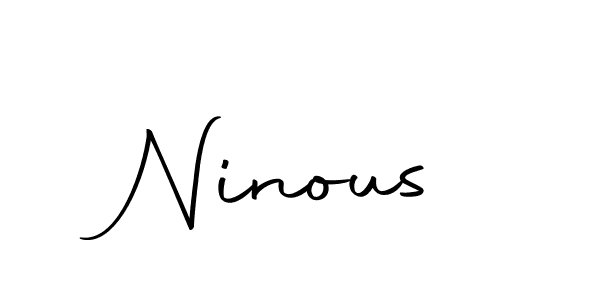 How to make Ninous signature? Autography-DOLnW is a professional autograph style. Create handwritten signature for Ninous name. Ninous signature style 10 images and pictures png
