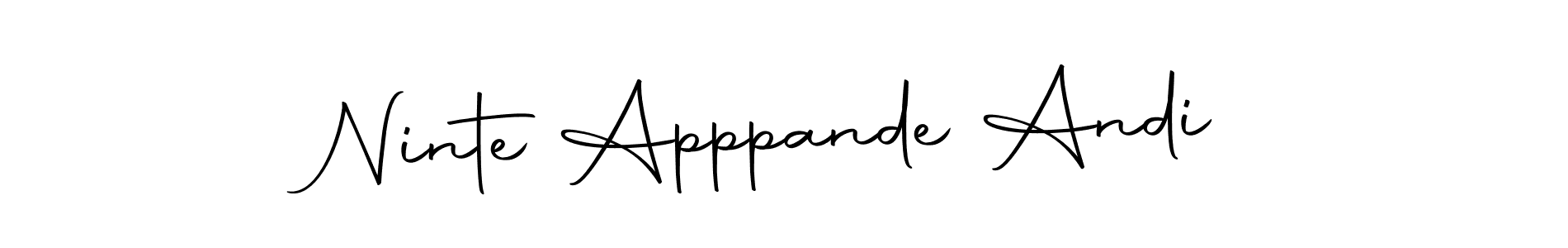 Make a beautiful signature design for name Ninte Apppande Andi. Use this online signature maker to create a handwritten signature for free. Ninte Apppande Andi signature style 10 images and pictures png