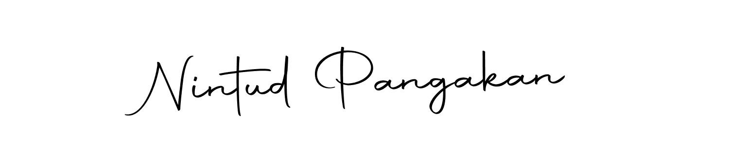 Design your own signature with our free online signature maker. With this signature software, you can create a handwritten (Autography-DOLnW) signature for name Nintud Pangakan. Nintud Pangakan signature style 10 images and pictures png