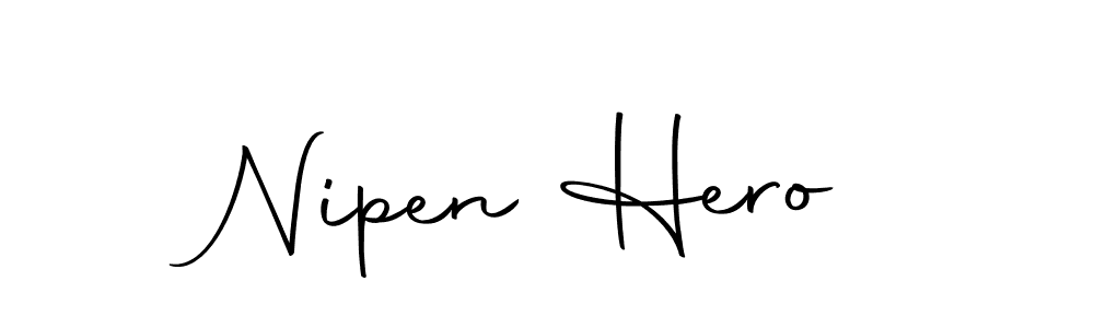 Make a beautiful signature design for name Nipen Hero. With this signature (Autography-DOLnW) style, you can create a handwritten signature for free. Nipen Hero signature style 10 images and pictures png