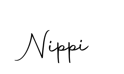 Create a beautiful signature design for name Nippi. With this signature (Autography-DOLnW) fonts, you can make a handwritten signature for free. Nippi signature style 10 images and pictures png