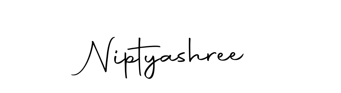 Use a signature maker to create a handwritten signature online. With this signature software, you can design (Autography-DOLnW) your own signature for name Niptyashree. Niptyashree signature style 10 images and pictures png