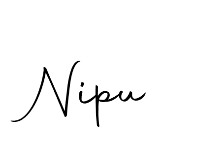 You should practise on your own different ways (Autography-DOLnW) to write your name (Nipu) in signature. don't let someone else do it for you. Nipu signature style 10 images and pictures png