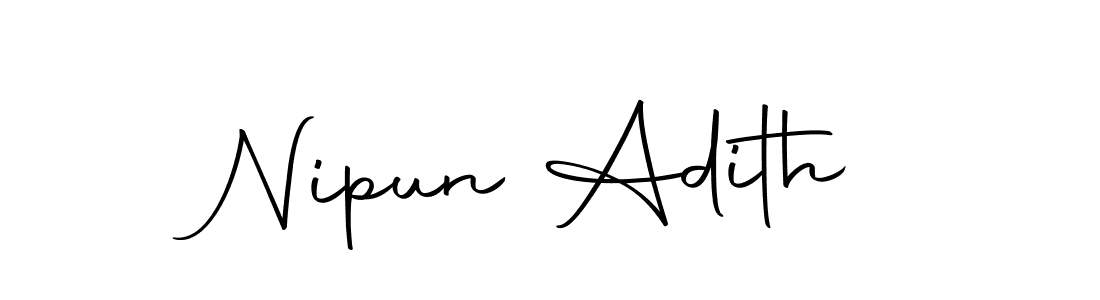Once you've used our free online signature maker to create your best signature Autography-DOLnW style, it's time to enjoy all of the benefits that Nipun Adith name signing documents. Nipun Adith signature style 10 images and pictures png