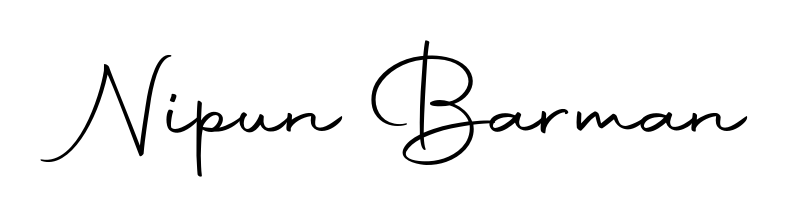 Achieve flawless digital penmanship with Nipun Barman name in Autography-DOLnW font. The perfect tool for creating online signatures. Nipun Barman signature style 10 images and pictures png