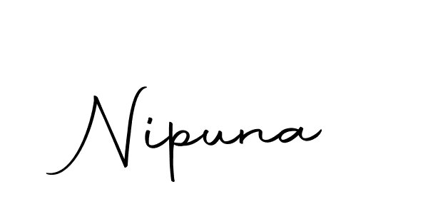 Make a beautiful signature design for name Nipuna. With this signature (Autography-DOLnW) style, you can create a handwritten signature for free. Nipuna signature style 10 images and pictures png