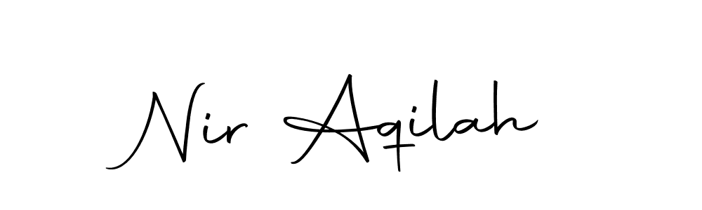 Similarly Autography-DOLnW is the best handwritten signature design. Signature creator online .You can use it as an online autograph creator for name Nir Aqilah. Nir Aqilah signature style 10 images and pictures png