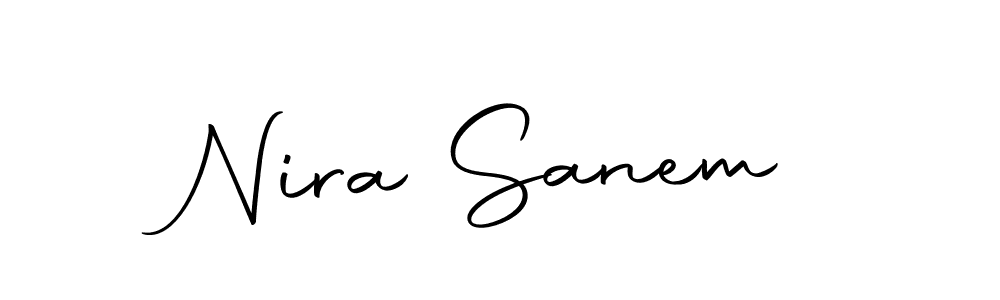 Create a beautiful signature design for name Nira Sanem. With this signature (Autography-DOLnW) fonts, you can make a handwritten signature for free. Nira Sanem signature style 10 images and pictures png